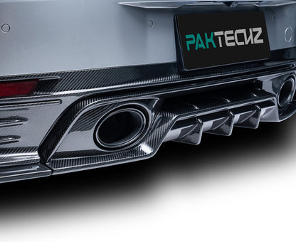 Porsche 911 992.2 Carrera / Carrera 4 / Carrera 4S / Carrera T - Paktechz Dry Carbon Fiber Rear Diffuser