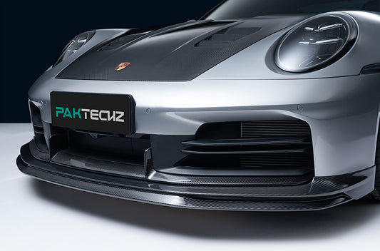 Porsche 911 992.2 Carrera / Carrera 4 / Carrera 4S / Carrera T - Paktechz Dry Carbon Fiber Front Lip