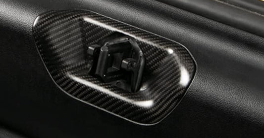Toyota A90 Supra - Carbon Fiber Rear Trunk Lock Replacement Cover