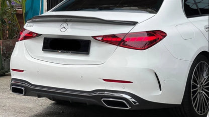 Mercedes-Benz W206 C300 C43 Sedan - P Style Carbon Fiber Trunk Spoiler