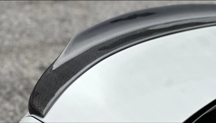 Mercedes-Benz W206 C300 C43 Sedan - P Style Carbon Fiber Trunk Spoiler