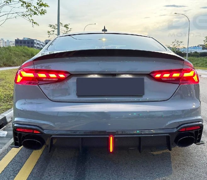 Audi RS5 B9.5 Coupe & Sportback (2020-2025) - KB Style Carbon Fiber Rear Diffuser