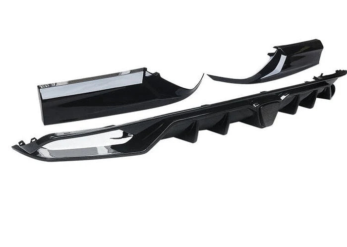 Honda Accord (2018–2022) – Gloss Black Rear Diffuser & Corner Apron Spats with LED