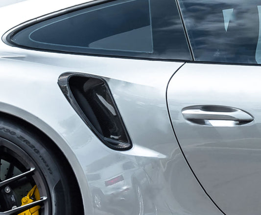 Porsche 911 991 Turbo S Cabriolet (2014–2016) – Dry Carbon Side Scoop Air Duct Vents