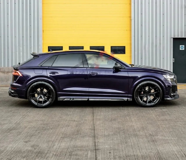 Audi Q8 RSQ8 Carbon Fiber Side Skirt Extensions