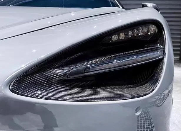McLaren 720S / 750S / 765LT - Carbon Fiber Headlight Trim Replacements