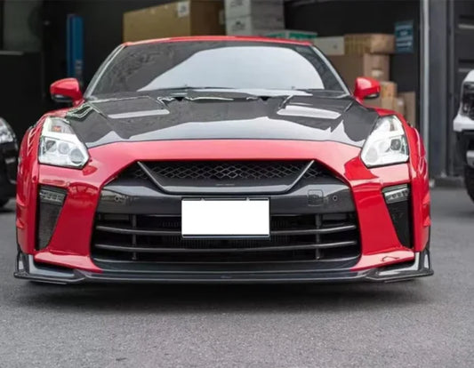 Nissan GT-R R35 - T Style Vented Carbon Fiber Front Engine Hood