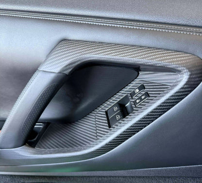 Nissan GT-R R35 (2008–2016) – Carbon Fiber Interior Door Handle Trim Covers