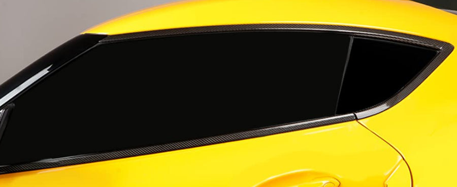 Toyota A90 Supra - Carbon Fiber Door Window Molding Trim Set
