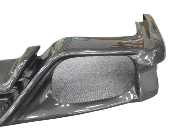 Nissan GT-R R35 (2008–2016) – TS Style Carbon Fiber Rear Diffuser with LED Brake Light