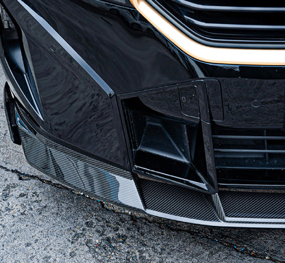 BMW XM G09 (2023–Present) - LD Style Dry Carbon Fiber Front Spoiler Lip Splitter