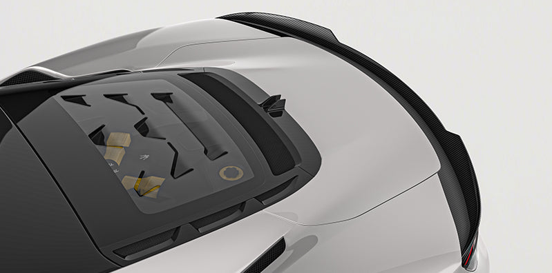 Maserati MC20 - Prepreg Dry Carbon Fiber Replacement Trunk Spoiler