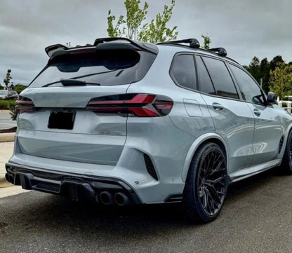 BMW X5M LCI - Gloss Black Rear Roof Spoiler Wing Extension