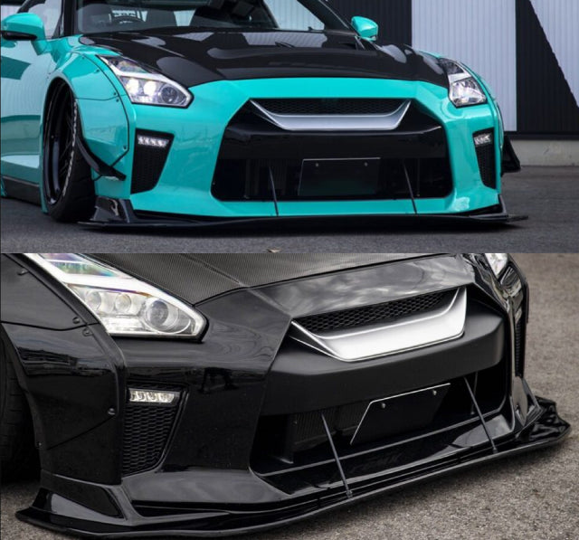 Nissan GTR R35 2017-2023 – L Style Carbon Fiber Front Lip