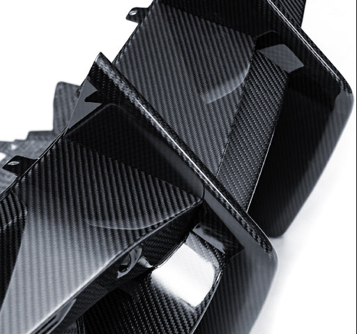 Lamborghini Revuelto - MSY Style Prepreg Dry Carbon Fiber Rear Diffuser Spoiler with LED Brake Light
