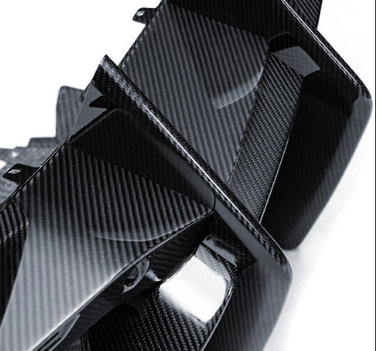 Lamborghini Revuelto - MSY Style Prepreg Dry Carbon Fiber Rear Diffuser Spoiler with LED Brake Light