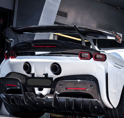 Ferrari SF90 - SF90XX Style Prepreg Dry Carbon Fiber Rear Wing