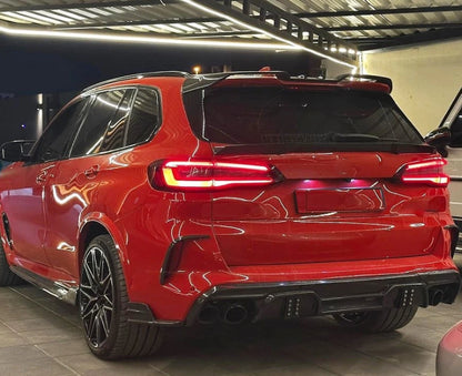BMW X5M LCI - Gloss Black Rear Roof Spoiler Wing Extension