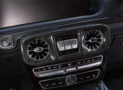 Mercedes-Benz G Wagon W464 (2019–2023) - Carbon Fiber Center Dashboard & Air Vent Trim Cover