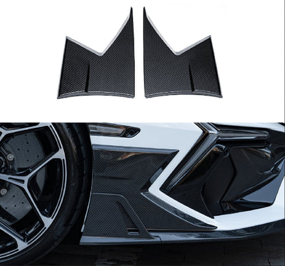 Lamborghini Revuelto - MSY Style Prepreg Dry Carbon Fiber Front Air Splitter Canards