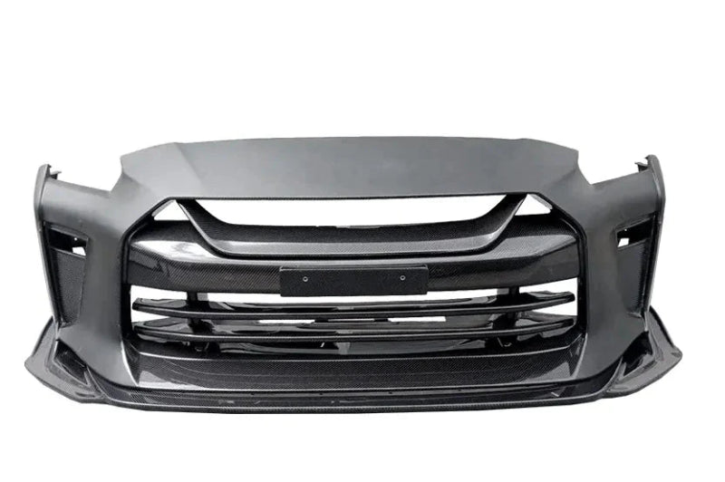 Nissan GT-R R35 – TS Style Carbon Fiber Front Bumper & Front Lip