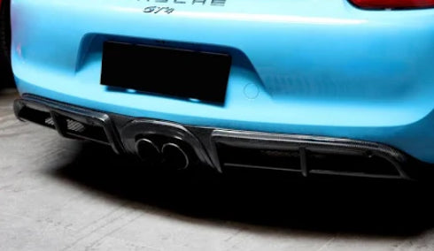 Porsche 981 Cayman/Boxster (2012–2016) – Carbon Fiber GT4 Style Rear Diffuser