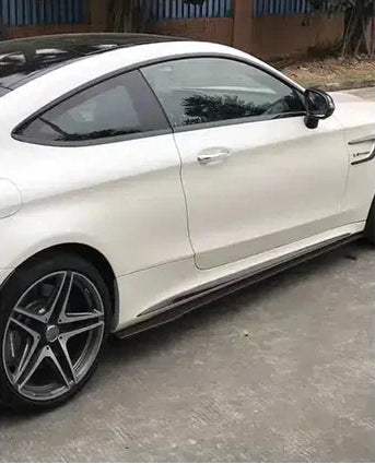 Mercedes C63 AMG - Carbon Fiber Side Skirt Extensions