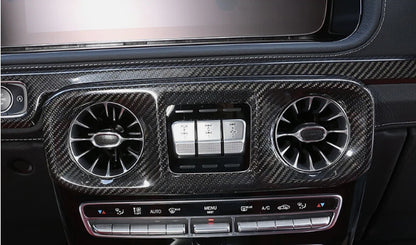 Mercedes-Benz G Wagon W464 (2019–2023) - Carbon Fiber Center Dashboard & Air Vent Trim Cover