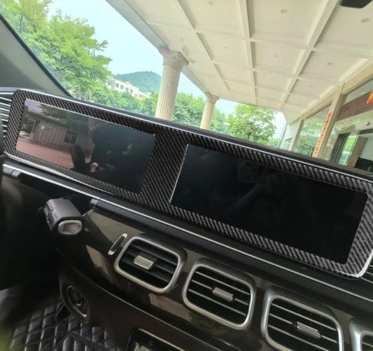 Mercedes-Benz GLE W167 (2020+) – Carbon Fiber Navigation GPS Console Panel Cover