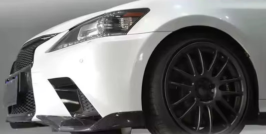 Lexus GS F Sport 2013–2015 – Carbon Fiber Front Bumper Lip Side Splitter