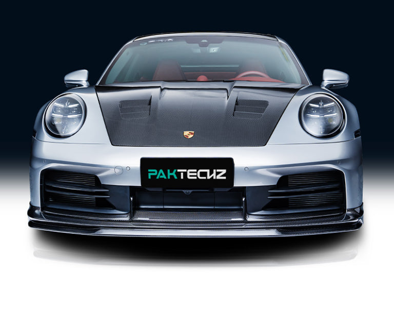 Porsche 911 992.2 Carrera / Carrera 4 / Carrera 4S / Carrera T - Paktechz Dry Carbon Fiber Front Lip