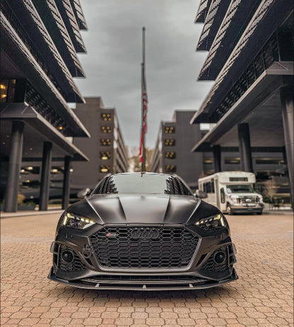 Audi RS5 B9.5 Coupe (2020-2024) - AE Style Carbon Fiber Front Lip Spoiler