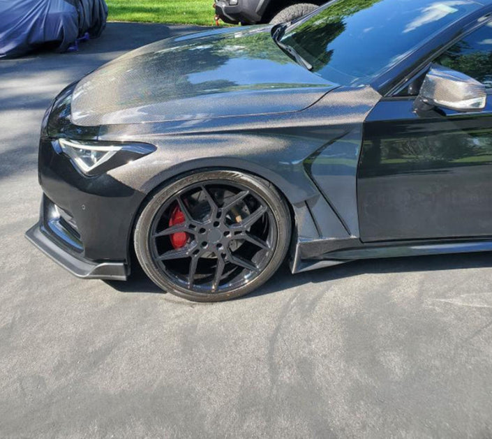 Infiniti Q50 2014-2020 - Carbon Fiber Vented Front Fenders