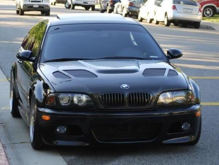 BMW E46 M3 & 3 Series - GTR Style Carbon Fiber Front Hood