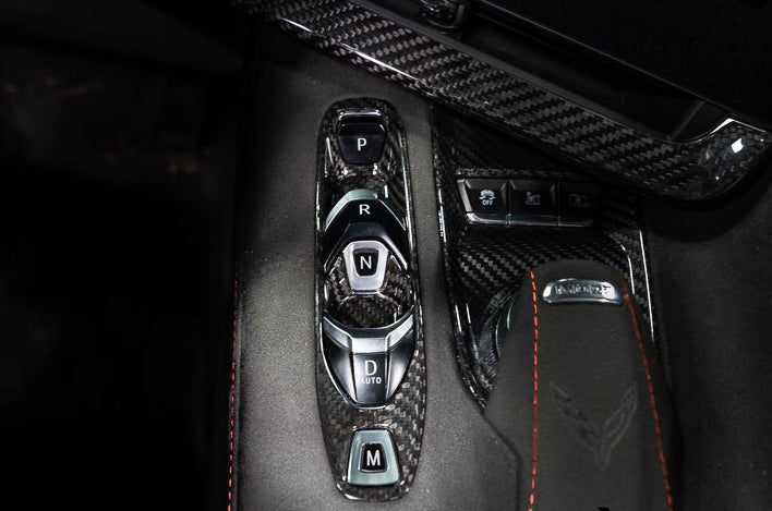 Corvette C8 - Carbon Fiber Interior Shifter Trim