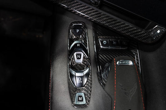 Corvette C8 - Carbon Fiber Interior Shifter Trim