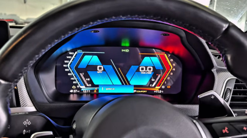 BMW F30 / F31 / F32 / F80 M3 / F82 F83 M4 (2013–2020) – 12.3" Digital Instrument Cluster Upgrade (Plug & Play)