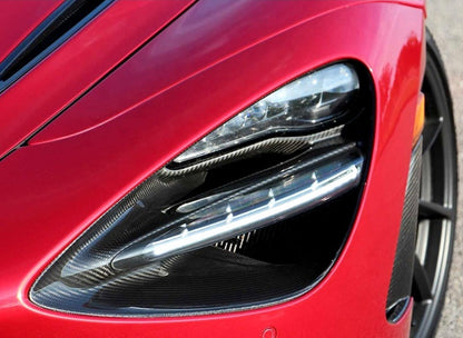 McLaren 720S / 750S / 765LT - Carbon Fiber Headlight Trim Replacements