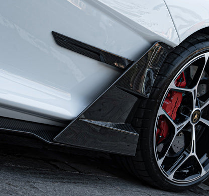 Lamborghini Revuelto - MSY Style Prepreg Dry Carbon Fiber Side Skirt Flap Trims