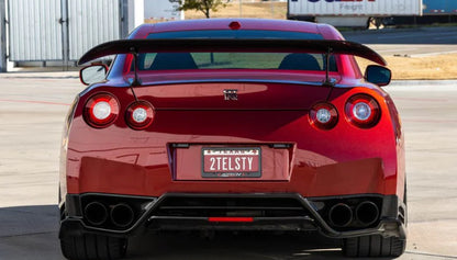 Nissan GT-R R35 (2008–2016) – TS Style Carbon Fiber Rear Diffuser with LED Brake Light