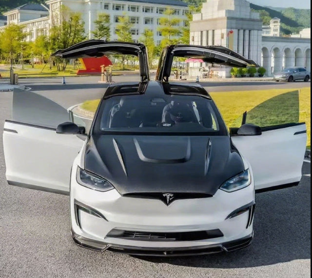 Tesla Model X – C Style Carbon Fiber Front Lip