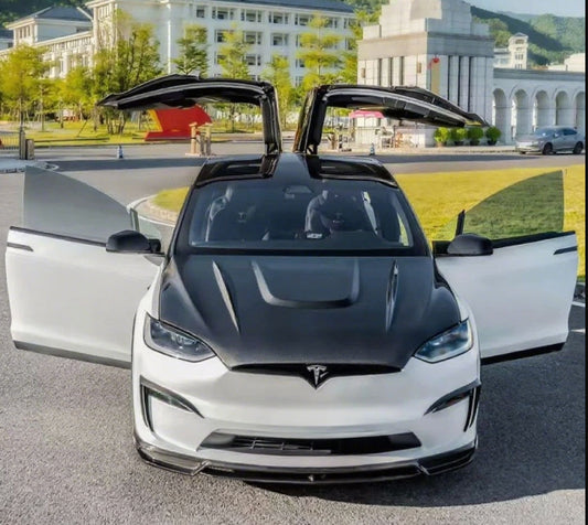 Tesla Model X – C Style Carbon Fiber Front Lip