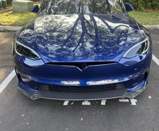 Tesla Model S Plaid (2021–2025) – Carbon Fiber Front Lip