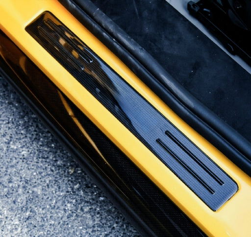Ferrari 296 GTB / GTS - OEM Style Prepreg Dry Carbon Fiber Door Sill Plates