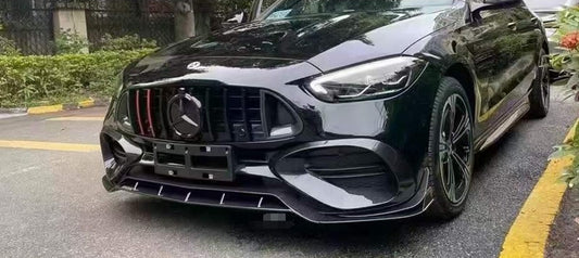 Mercedes-Benz W206 C-Class AMG Package 2022+ - Carbon Fiber Front Bumper Lip Splitter