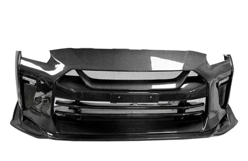 Nissan GT-R R35 – TS Style Carbon Fiber Front Bumper & Front Lip