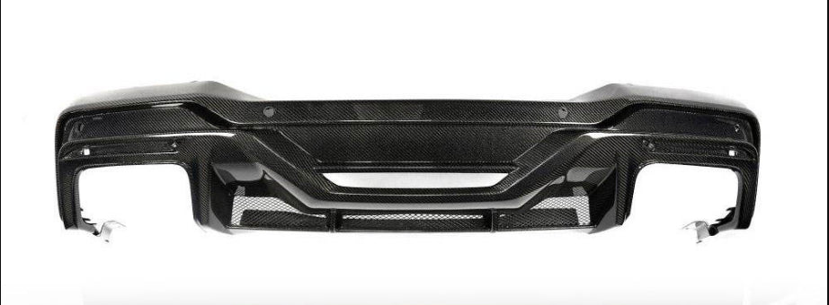 Ford Mustang S650 EcoBoost Base Model (2024+) - Carbon Fiber Rear Diffuser
