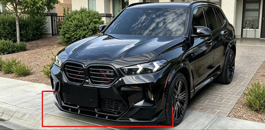 BMW X5M LCI 2024+ - Gloss Black MX Style Front Lip Splitter