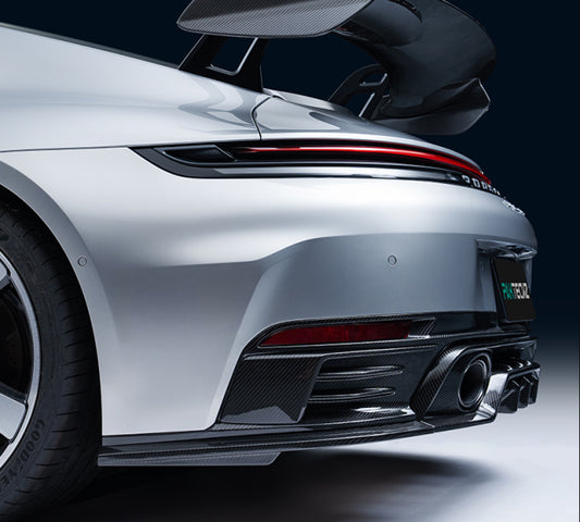 Porsche 911 992.2 Carrera / Carrera 4 / Carrera 4S / Carrera T - Paktechz Dry Carbon Fiber Rear Canards