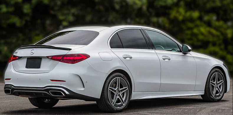 Mercedes-Benz W206 C300 C43 Sedan - P Style Carbon Fiber Trunk Spoiler